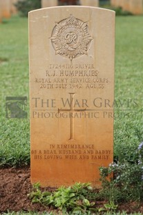 BEIRUT WAR CEMETERY - HUMPHRIES, RICHARD JOHN